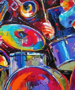 Drumming Art paint by number