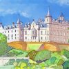 Dunrobin Castle Art paint by number