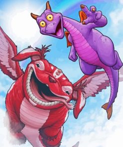 Figment Dragon And Friend paint by number