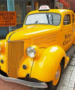 Ford Yellow Taxi paint by number