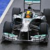 Formula 1 Mercedes Car paint by number