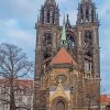 Germany Meissen Cathedral paint by number