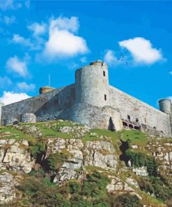 Harlech Castle Wales paint by number