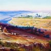 Jerusalem From The Mount Of Olives by Edward Lear paint by number