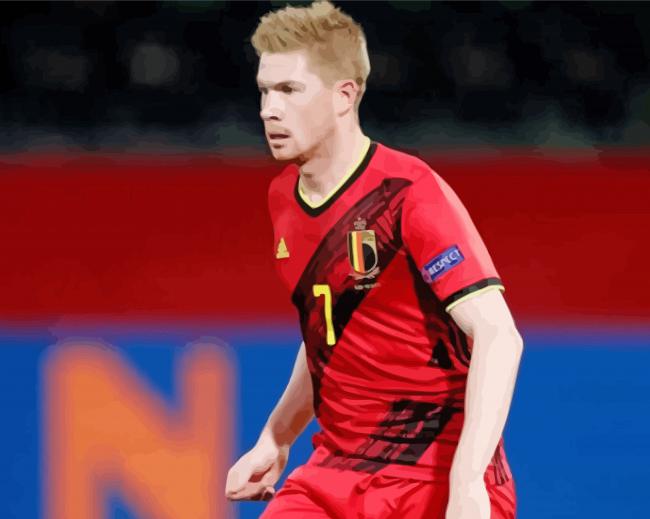 Kevin De Bruyne Soccer Player paint by number
