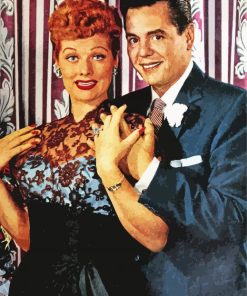 Lucille Ball And Desi Arnaz paint by number
