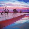 Menindee Lake At Sunset paint by number