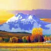 Mt Shasta Art paint by number