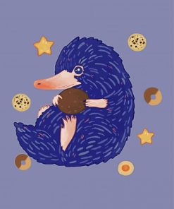 Niffler With Cookies Art paint by number