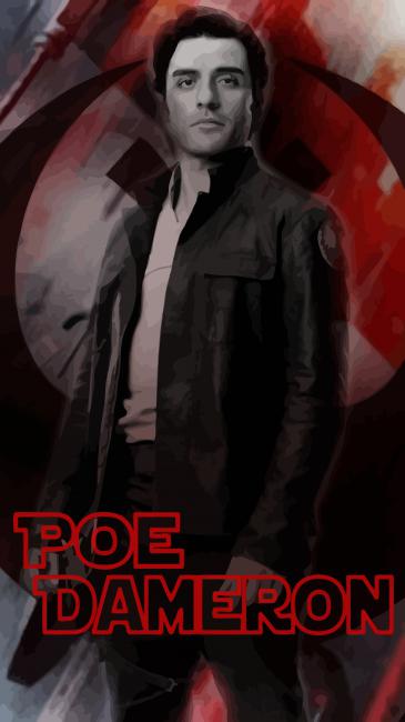 Poe Dameron Poster paint by number