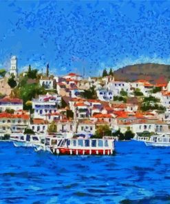 Poros Island Art paint by number