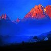 Pyrenees Mountains At Sunset paint by number