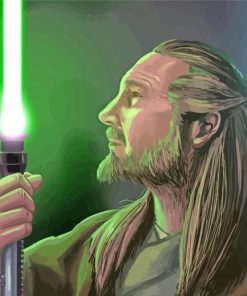 Qui Gon Jiint paint by number