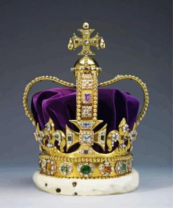 Royal Coronation Crown paint by number