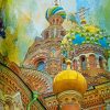 Russian Onion Domes Art paint by number