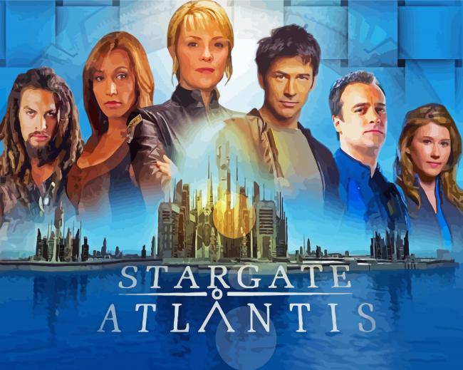 Stargate Atlantis Science Fiction Serie paint by number