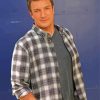 The Actor Nathan Fillion paint by number