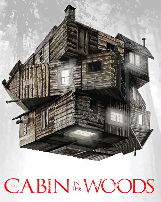 The Cabin In The Woods Poster paint by number