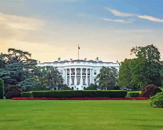 The White House paint by number