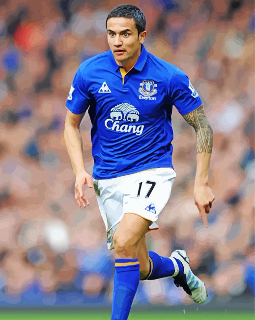 Tim Cahill Australian Player paint by number