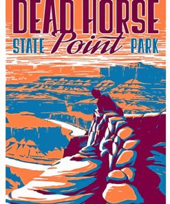Utah Dead Horse State Park Poster paint by number