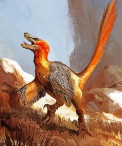 Velociraptor paint by number