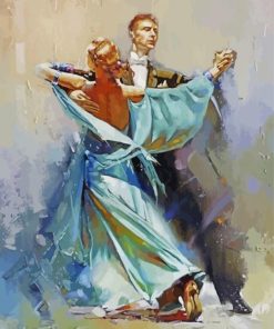 Abstract Ballroom Dance paint by number