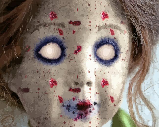 Aesthetic Horror Doll paint by number