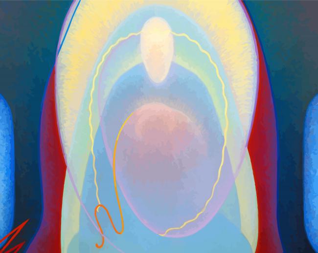 Aesthteic Agnes Pelton paint by number