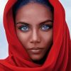 Beautiful Blue Eyed Woman paint by number