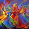 Colorful Sufi Art paint by number