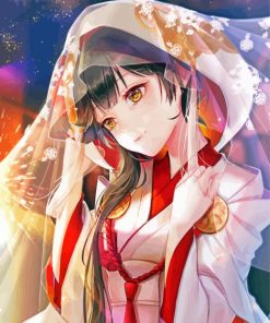 Cute Chinese Girl Anime paint by number