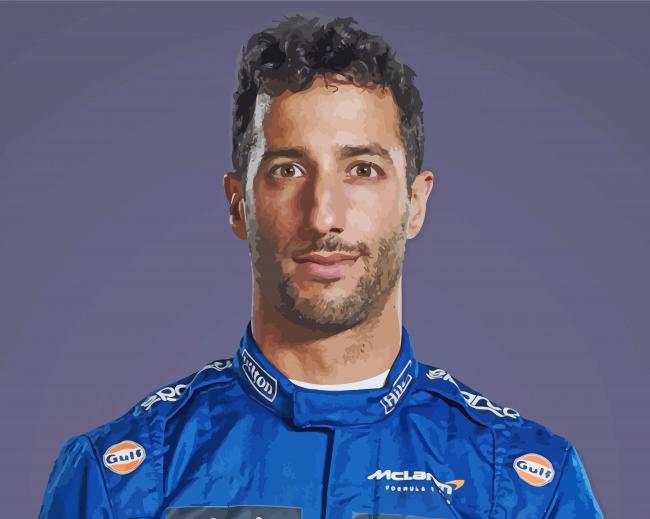 Daniel Ricciardo Driver paint by number