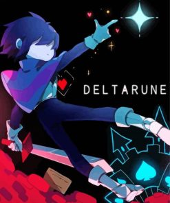 Deltarune Poster paint by number