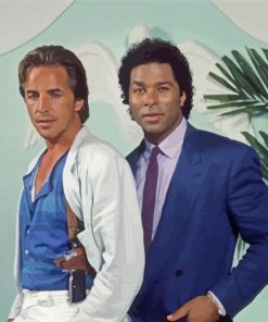 Miami Vice James And Ricardo paint by number