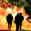 Royal Marine Soldiers Silhouette paint by number