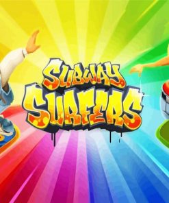 Subway Surfers Video Game paint by number