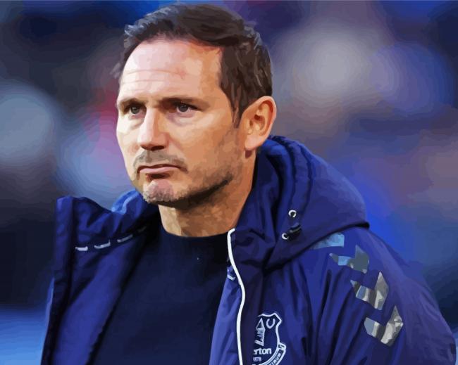 The Football Manager Frank Lampard paint by number