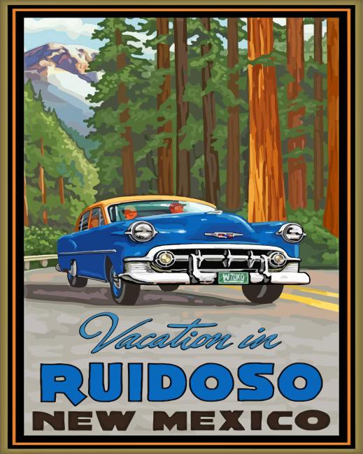 Vacation In Ruidoso paint by number