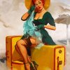 Vintage Woman Gil Elvgren paint by number