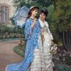 A Garden Stroll By Auguste Toulmouche paint by number