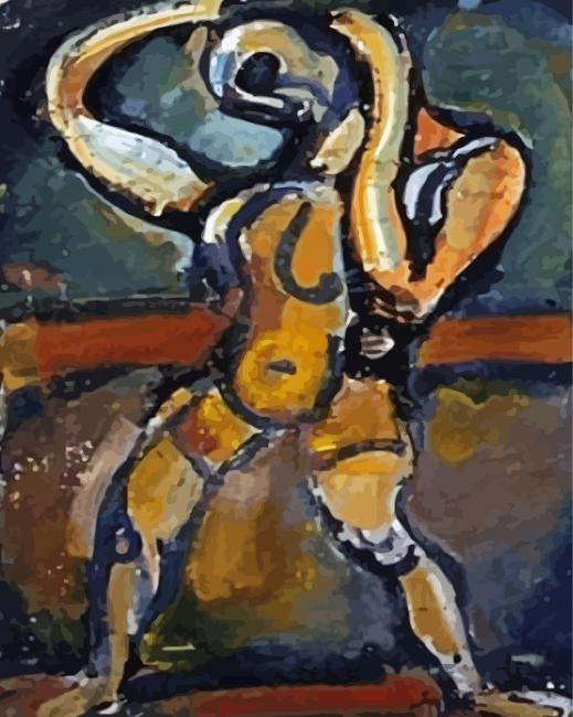 Acrobate VII By Georges Rouault paint by number