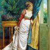 Awaiting The Visitor By Auguste Toulmouche paint by number