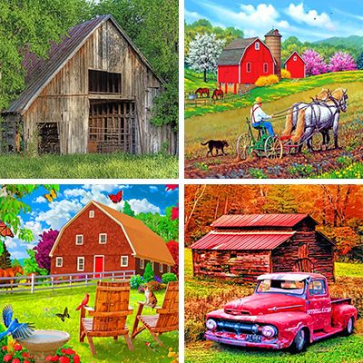 Barns Paint By Numbers