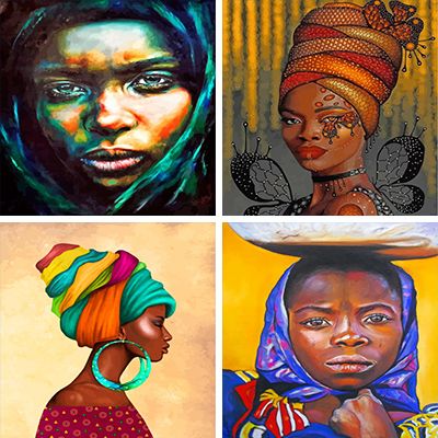 Black Woman Paint By Numbers