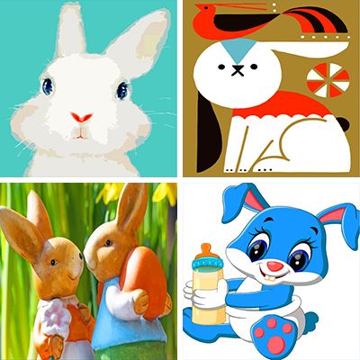 Bunnies Paint By Numbers