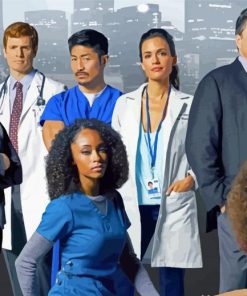 Chicago Med Serie Characters paint by number