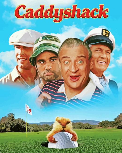 Caddyshack Poster paint by number
