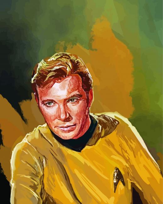 Captain Kirk Art paint by number