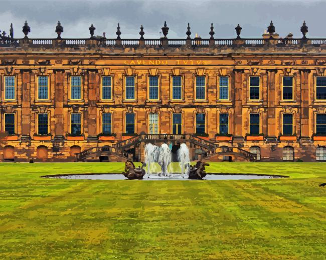 Chatsworth House United Kingdom paint by number